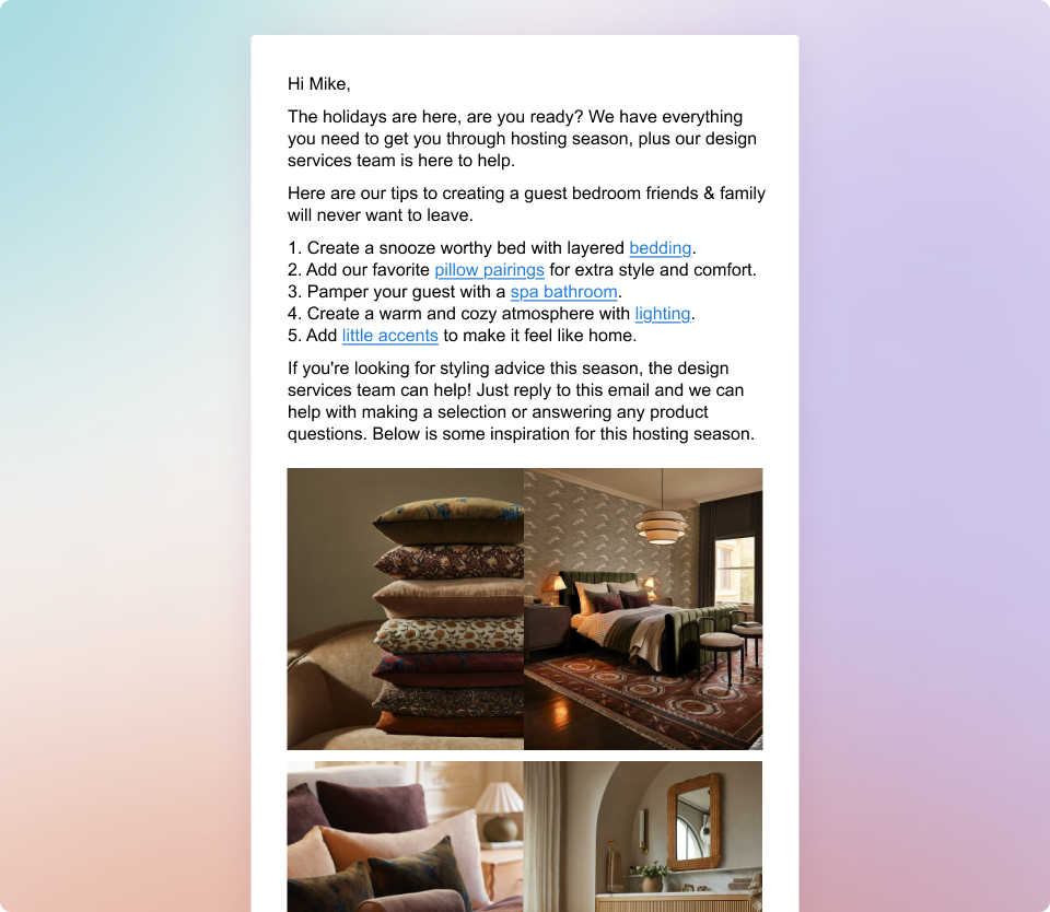 Lulu and Georgia holiday campaign